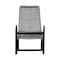 Armen Living Sequoia Outdoor Patio Rocking Chair in Dark Eucalyptus Wood and Gray Rope 840254332270 - alternate 7